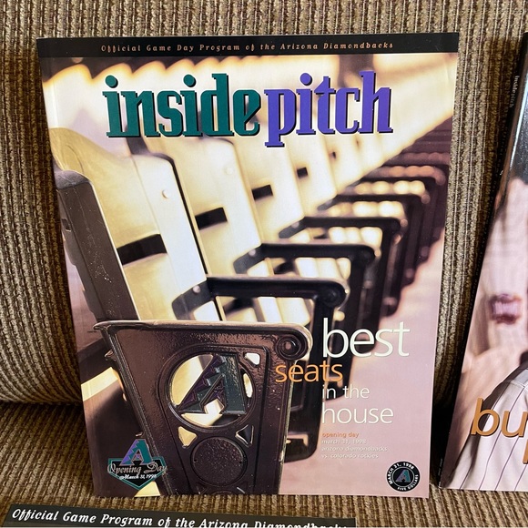 Inside Pitch Official 1998 Game Programs Arizona Diamondbacks Inaugrual Season - Picture 2 of 8